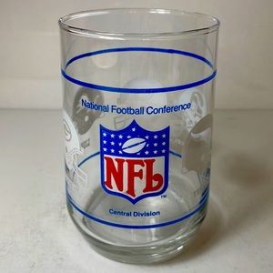 NFL Football Glass Central Division Packers Bears Lions Buccaneers Vikings